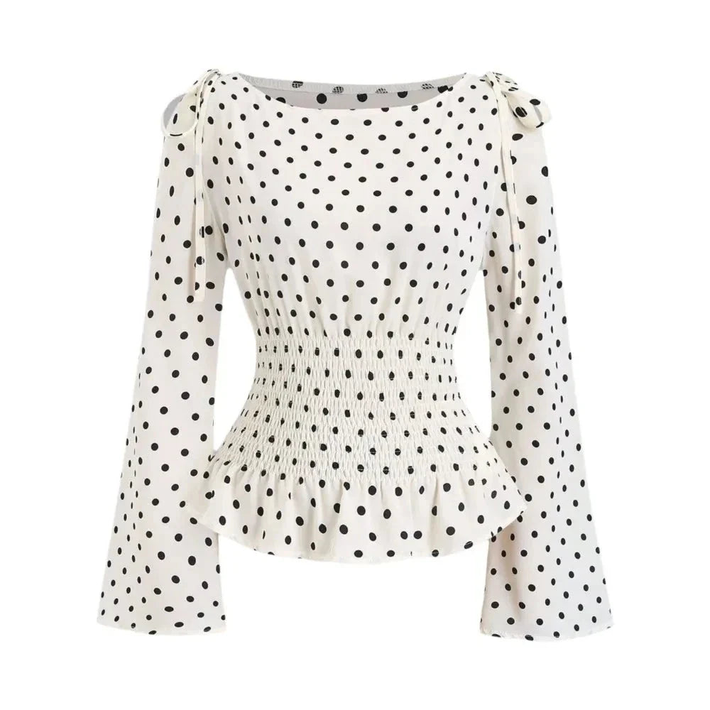 BLUSA CON VOLANTES