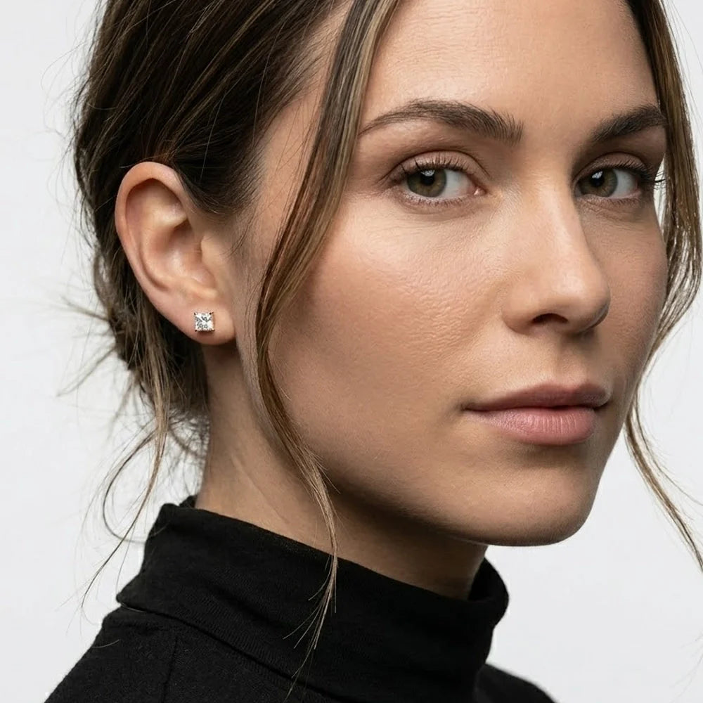 Amira – Fyrkantiga kristallstuds