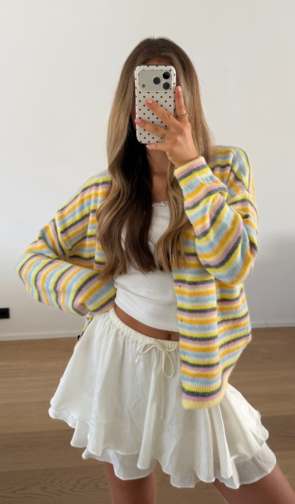 CARDIGÁN A RAYAS RAINBOW LEMON