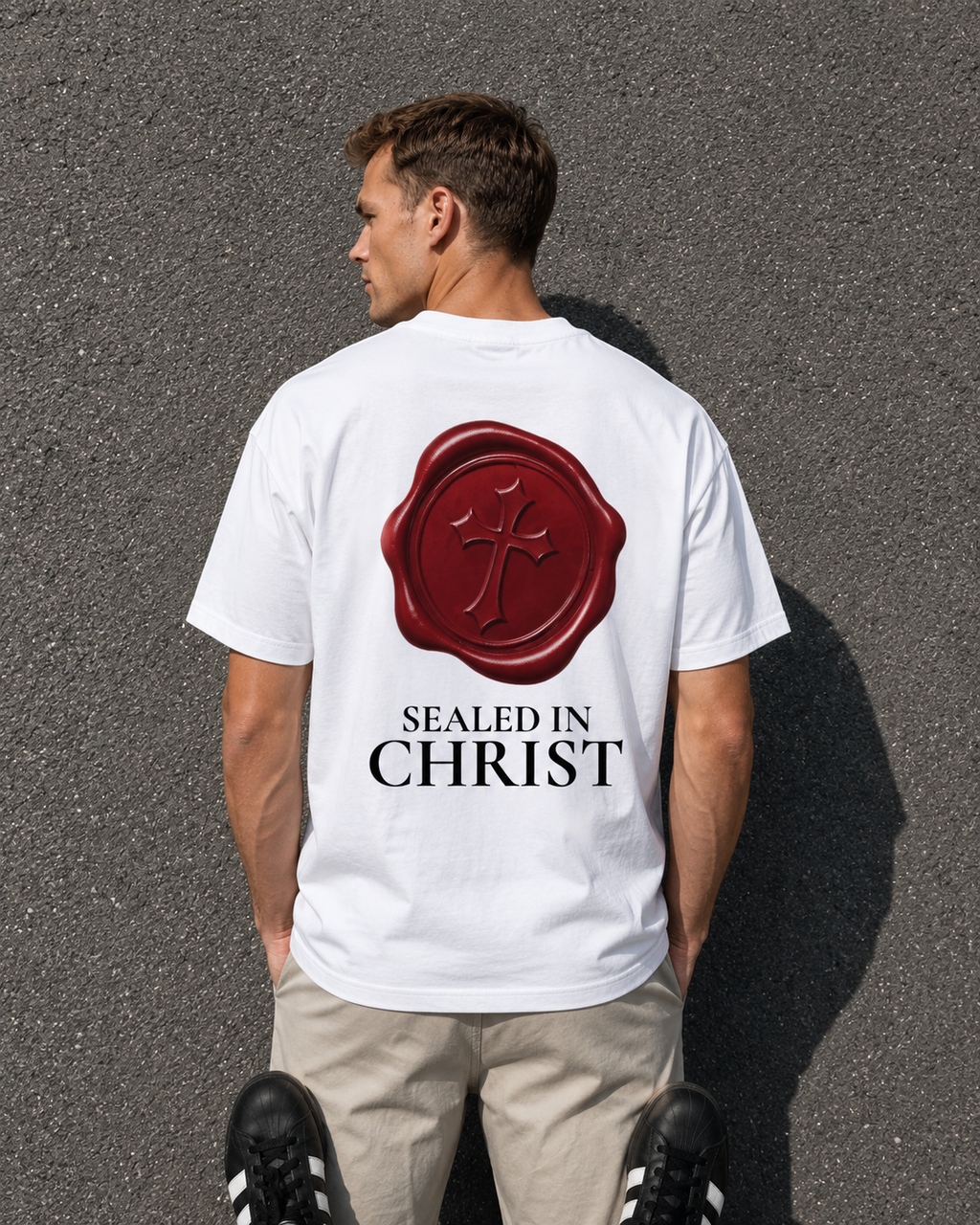 SEALED IN CHRIST - Camiseta oversize