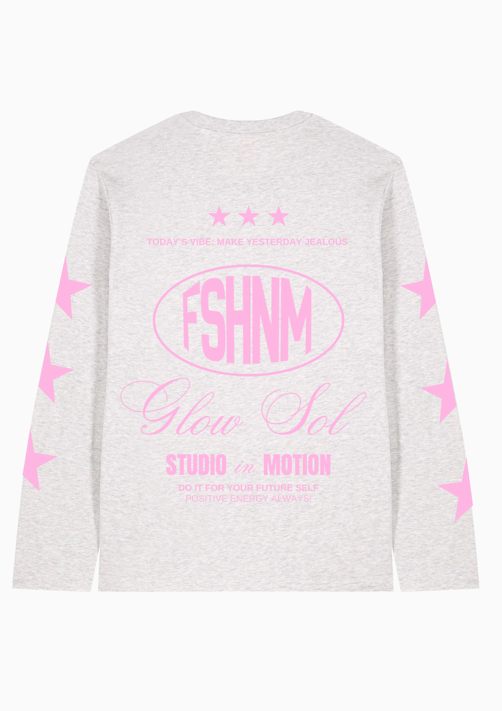 Camiseta manga larga Solar Glow ★ gris frío