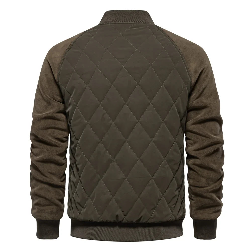 ALESSANDRO™ | CHAQUETA BOMBER PATCHWORK FORRADA EN FORRO POLAR