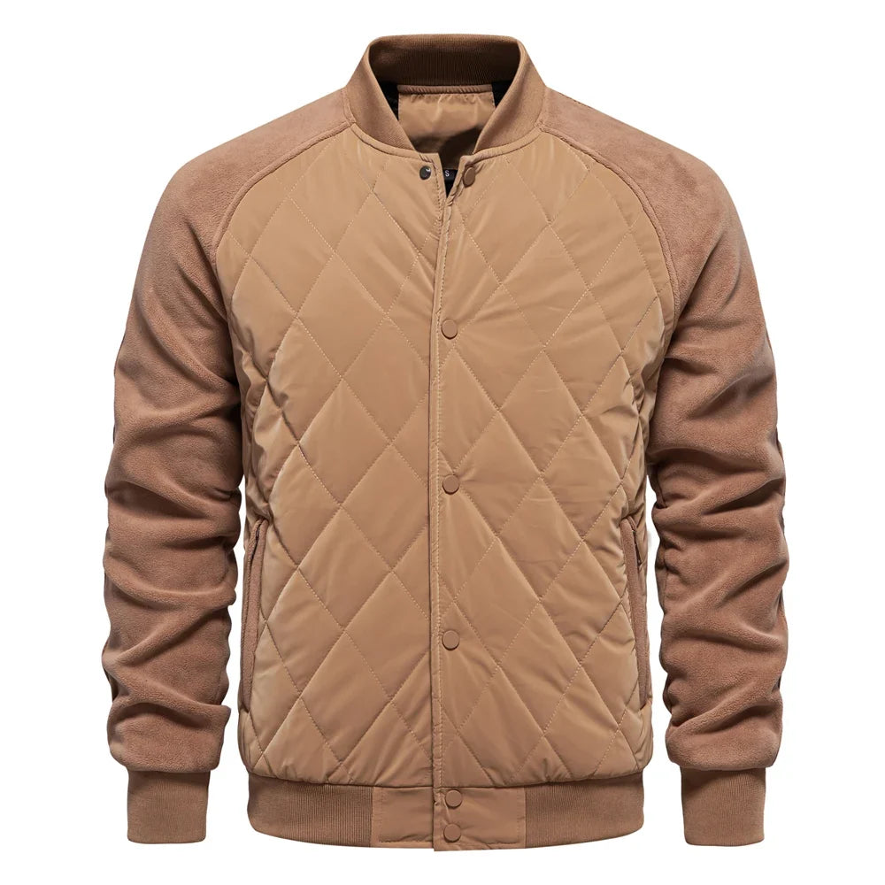 ALESSANDRO™ | CHAQUETA BOMBER PATCHWORK FORRADA EN FORRO POLAR