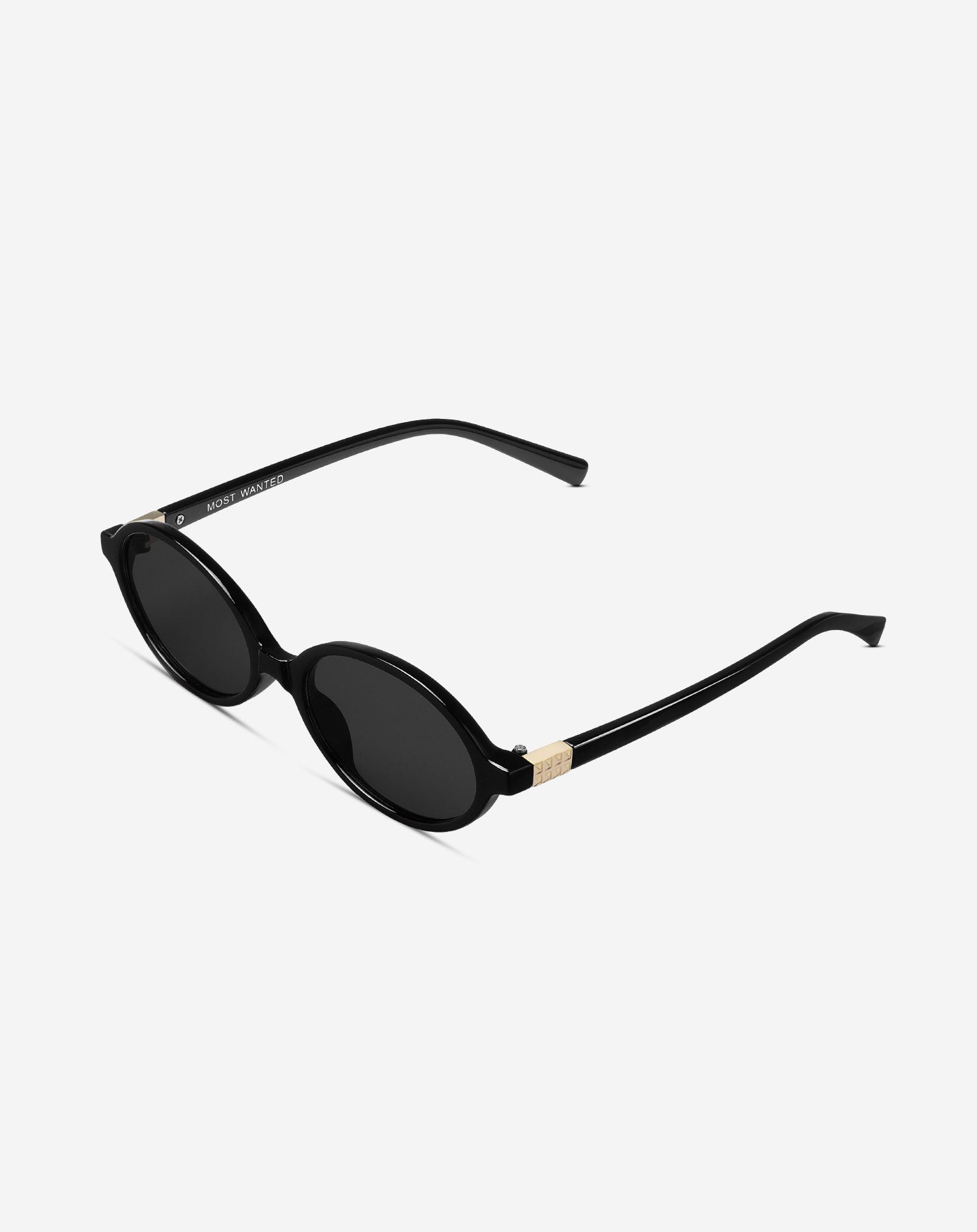 GAFAS DE SOL CON DETALLES OVALADOS, NEGRAS