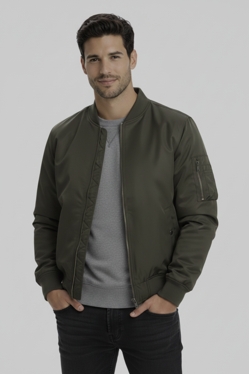 Bomber Verde Oliva - Pose 1